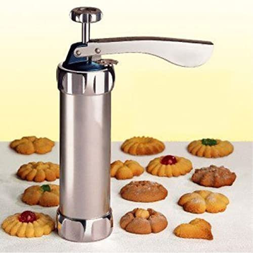 Genèrico Macchina per Biscotti Dolci e Strumenti per Decorare Torte, Stampi Rotondi Pistola Siringa