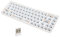 DIY Mechanisches Tastatur-Kit Hot-Swap-Schalter Kompakte Tastatur mit 64 Tasten und RGB-Hintergrundbeleuchtung, Kabellose 2,4-G-Gaming-Tastatur DIY-Kit mit Programmierbaren Makros, Modulare(Weiß)