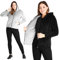 CityComfort Felpa Donna Reversibile con Zip, Felpa Invernale in Pile S-XL (Nero, S)