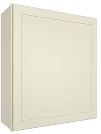 LOVMOR Kitchen Wall Cabinet & Cupboard, Medicine Cabinet,Bathroom Cabinet Wall Mounted with Doors and Shelves, 12 D*21 W*30 H, Shaker Antique White