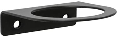 1x Halter Float, Design Wandhalter aus Stahl für Zahnputzbecher, Gläser, Blumen, Vasen, Seifen- und Lotionsspender, Teelicht-, Kerzenhalter oder Halterung für Dekoration, pulverbeschichtet (Schwarz)