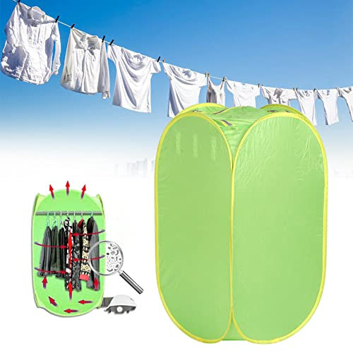 Leftwei Sèche-Linge Portable, 220V 800W Sèche-Linge électrique Pliable à 3 Niveaux Machine à Linge électrique Portable Mini Sèche-Linge pour Appartements Blanchisserie Ménage Voyage, Vert