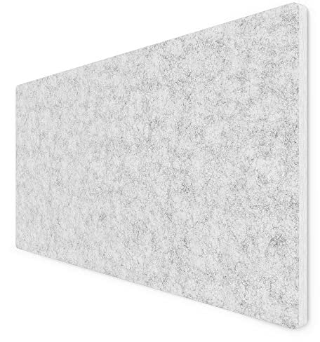 vilz große Schallabsorber Akustikplatte für Schreibtisch, Wand, Decke 170x85x2.4 cm - Akustik Diffusor rechteckig aus recyceltem Filz