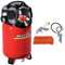Compresseur 24l 1,5hp Twenty & ABAC 6 Pièces Kit d'Accessoires Pour Compresseur G-813, Comprenant un Gonfleur de Pneus, une Soufflette, un Tuyau en Spirale, 3 Embouts de Gonflage