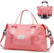 BAGAIL Sac de Voyage Week-end pour Femme, Fourre-tout de Nuit avec Poche Humide, d'Hôpital pour le Travail et l'Accouchement - Rouge Corail, Large