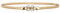 BlackButterfly Elastisch Dehnbar Metallic Kette Gürtel (Gold/Strass, L)