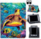 for Nokia T10 Tablet Case/for Nokia T10 8 inch 2022 Tablet Case, 360 Degree Rotating Stand and Magnetic Closure Case for Nokia T10 (Model TA-1472) Tablet 8 inch 2022 Release,Sea Turtles in Ocean