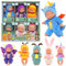 Miunana Baby Doll Set - 6 Piece Mini Dolls, Washable PVC Material, Realistic Movable Toys for Girls and Toddlers (Set-1)
