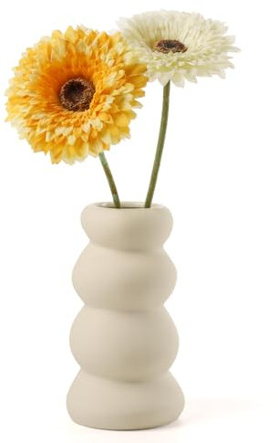 Umlaca Keramik Vasen Blumenvasen für Dekor, Moderne Home Decor, Dekorative für Pampas Grass& Getrocknete Blumen, ldeeRegal, Tisch, Bucherregal, Mantel