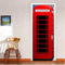 Türtapete Selbstklebend 85x200 Telefonzelle Türaufkleber 3D Türposter Rot Fototapete Türfolie Türklebefolie Wasserdichte für Türwand Dekoration Tapete 8563m