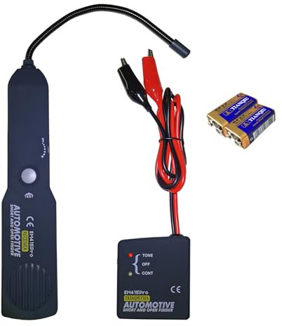 Vanlison Automotive Short & Open Finder Electrical Circuit Tester Cable Wire Breaker Tracker Generator Circuit Finder Detector Tone Generator Circuit Fault Finder DC 6-42V Car Diagnostic Probe Tool