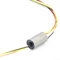 HEBEOT Miniatur-Elektro-Schleifer für Ringkappentyp, leitfähiger Slip für Ring, kleiner elektrischer Schieber, 4 Drähte, Mini-Schlitten für Ring für reibungslose Signalübertragung, 6,5 mm