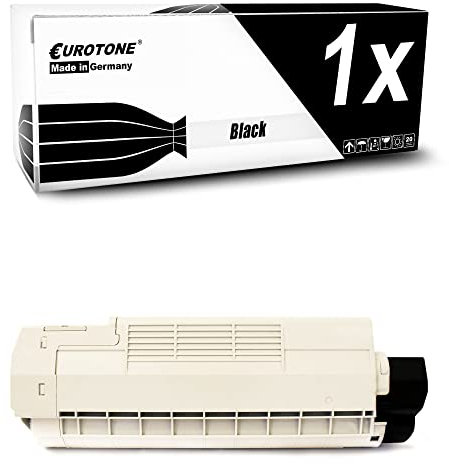 Eurotone XXL Black Toner kompatibel für Oki C532 C542 MC563 MC573 ersetzt 46490608 46490404 mit ca 7.000 Seiten Office Pro Edition