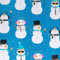 Star Weihnachtsgeschenkpapier 70cm x 2m Rolle Coole Schneemänner - Geschenkpapier mit Motiv für Weihnachten - Geschenkpapierrolle mit Weihnachtsmotiv - Weihnachtspapier für Jungen Teenager Blau