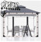 Panneaux latéraux transparents imperméables pour pergola tonnelle en verre souple pliable pour camping et jardinage Transparent Taille : 1 x 2,5 m