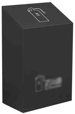 YJEUZCD Kommerziell Feuer Feuerlöscher Kasten, Kompatibel Mit 2 Feuerlöscher, Stahl Feuer Feuerlöscher Schränke, Wohnungen Lager Sicherheit Einrichtung Lagerung(Black-B)