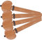 DRESSOOS 4 Stücke Holz Cello Stimmwirbel Ersatzteile für Cello Rutschfeste und Langlebige Tuning Pegs Zubehör für Streichinstrumente