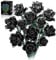 honchoes Black Roses Building Set, Compatible with Lego Flowers Bouquet Botanical Collection for Her Adults, Gothic Home Decor -585pcs