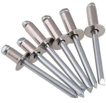 304 Edelstahl Offenes Ende Flach Senkkopf Pop Blindnieten Dekorativer Nagel for Blech Automobil Eisenbahn Und Möbel(20Pcs (M4),20mm)