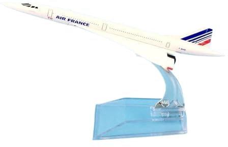 Modelo de avión 16 Cm para Modelo De Avión Concorde Modelo De Metal Fundido A Presión 1:400 Airbus 380 Juguete Modelo De Avión Boeing 777(16CM France Concord)