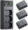 FirstPower NP-FZ100 Battery 3-Pack and Triple Slot Charger for Sony FX3, FX30, A7 III, A7 IV, A7C, A9, A6600, A6700, ZV-E1, ZV-E10 II, A7R3, A7S III/A7S3, A7R III, A7R IV, A7R V Camera