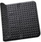 Tapis de Douche, 48 x 48 cm Tapis de Douche Carré en PVC, Carré Tapis de Bain avec Ventouses, Tapis de Baignoire Antidérapant, Tapis de Baignoire Antidérapant avec Drain(Noir)