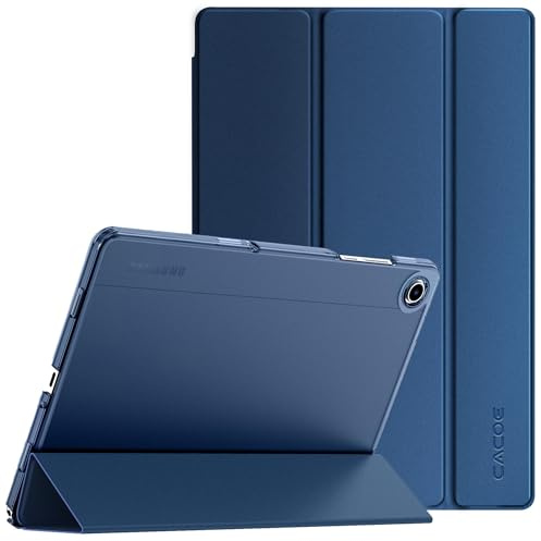 CACOE Case for Samsung Galaxy Tab A11+ Plus 11 Inch 2025 (SM-X236B/SM-X230) | Ultra Thin Translucent Matt Back Cover with Auto Wake/Sleep Function ,Dark Blue