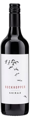 Rockhopper Shiraz Australian Red Wine - South Eastern Australia - 75cl, 13% ABV - Rich Plum & Dark Chocolate Notes with Peppery Finish - Classic Fruit-Forward Aussie Red (Case of 6)