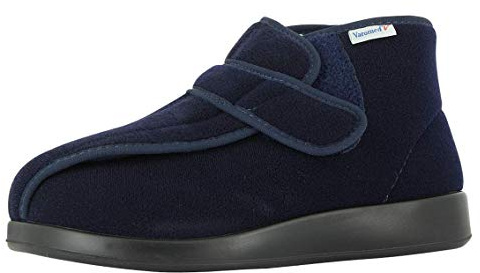 VAROMED Meran Gesundheitsschuhe Damen & Herren Marine Blau I Gr. 39 I Orthopädische Schuhe für geschwollene Füße, extrabreit in Weite L I Made in Germany