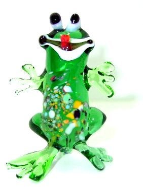 Frosch_stehend - Glastier