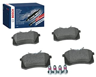 Bosch BP460 - Brake Pads Car Rear Axle - Bosch Quality - Reduced Noise and Dust - ECE-R90 Certified - Copper-Free - 1 Set of 4 Pads - With Accessories