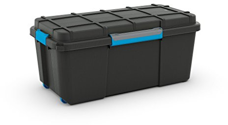 3 x Kis Versatile Leisure Water Tight Storage Trunk Boxes 80 Litres Each