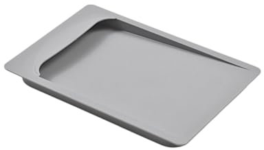 Hailo Abfallsammler Deckel 1082739 | Behälterdeckel Kunststoff grau | Mit praktischer Griffmulde | In der Abmessung 220 x 148 x 15 mm | Für Modell Allegro, Cargo, Raumspar-Tandem, Rondo | Hellgrau