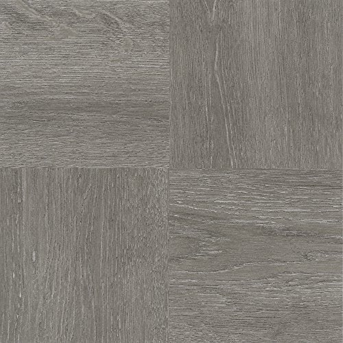 Nexus Self Adhesive 12-Inch Vinyl Floor Tiles, 20 Tiles - 12 x 12, Charcoal Grey Wood Pattern - Peel & Stick, DIY Flooring for Kitchen, Dining Room, Bedrooms & Bathrooms by Achim Home Decor
