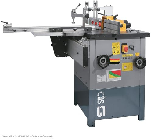 SIP Professional Tilting Woodworking 30mm Spindle Moulder Machine, 2800W 4 Speeds 1800-9000RPM