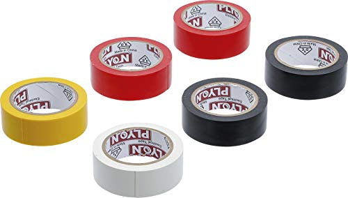 BGS 80836 | Surtido de cinta aislante VDE | 6 piezas