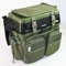 Fishing Green Seat Box with Harness Rucksack Converter Includes Side Tray