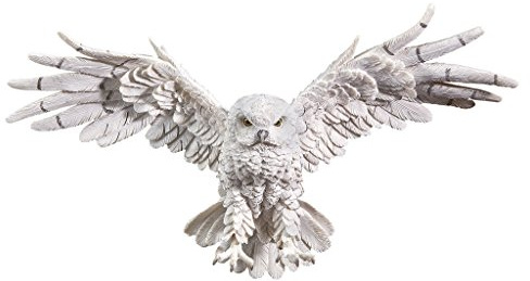 Design Toscano JQ9623 'mystische Geister-Eule‘, Wandskulptur, Resin, bunt, 14 x 49.5 x 28 cm