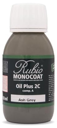 Rubio Monocoat Oil Plus 2C-A 100ml Pots (Ash Grey)