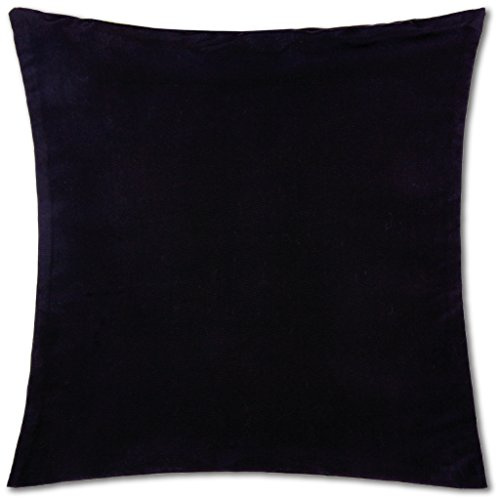 Bestlivings Kissenbezug Schwarz (45x45 cm) mit verdecktem Reißverschluss - viele Größen und Farben