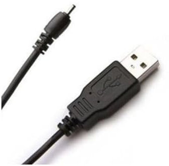 Villageboom 5V 2A USB Ladekabel mit 2.0 mm x 0,6 mm Stecker DC kompatibel mit Nokia Länge 1m schwarz