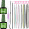 2 PCS Remover Smalto Semipermanente,Magic Gel Nail Polish Remover, Rimuove lo Smalto in Gel Soak-Off in 3-5 Minuti,Facile e Veloce Non Danneggia le Unghie,Lima Unghie Set,Spingi cuticole