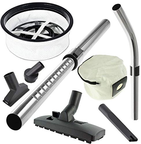 Spares2go Telescopic Bent End Rod Handle + Mini Tool Kit + Filter + Zip Dust Bag for Numatic Henry Vacuum Cleaner