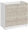 Cuisineandcie - Meuble sous-évier Eco Noyer Blanchi 2 Portes L 80 cm