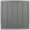 VONLIS® - Griglia di ventilazione, griglia di scarico dell’aria, griglia lamellare, in plastica, rettangolare, 350 x 350 mm, colore grigio