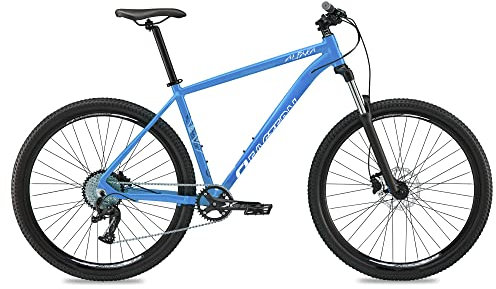 Eastern Bikes Alpaka 29 Leichtgewichts-MTB Mountainbike, 9-Gang, hydraulische Scheibenbremsen, vordere Federung in 4 Rahmengrößen erhältlich (21, Blau)