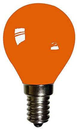 NCC-Licht 1 x LED Filament Leuchtmittel Tropfen 2W E14 farbig Orange 20lm