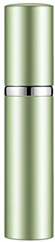 Travelofo Mini Perfume Bottles, Refillable Spray Atomiser, 5ml Leak-Proof Dispenser for Travel, Luxury Gift for Men & Women (Green)