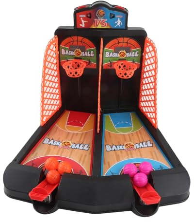 VGEBY Tisch-Basketball-Schießspiel, Kunststoff-Tisch-Basketball-Schießspiel für Eltern, Kinder, Interaktives Desktop-Spielzeug, Dekompression, Entspannendes Geschenk