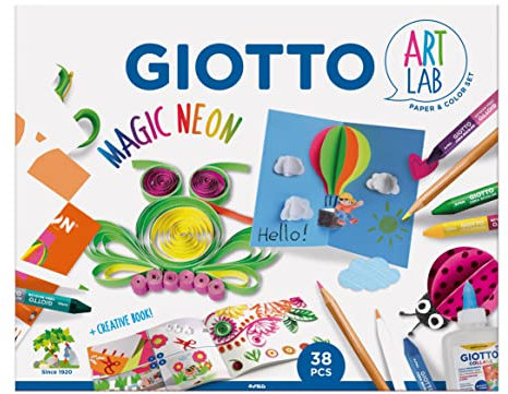 GIOTTO Art Lab Set, Magic Neon, 38-teilig, Neonfarben